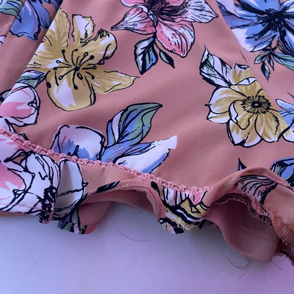 Pink Floral Romper - Picture 2 of 3